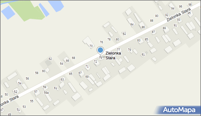Zielonka Stara, Zielonka Stara, 73, mapa Zielonka Stara