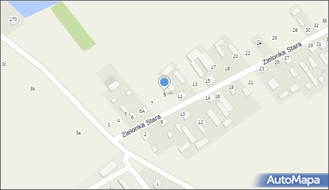 Zielonka Stara, Zielonka Stara, 9, mapa Zielonka Stara