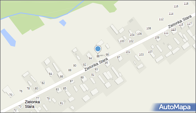 Zielonka Stara, Zielonka Stara, 96, mapa Zielonka Stara