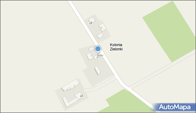 Zielonki, Zielonki, 17, mapa Zielonki