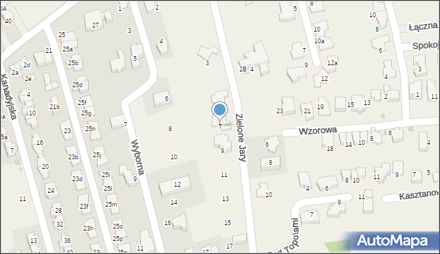 Zielonki, Zielone Jary, 7, mapa Zielonki