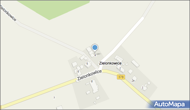 Zielonkowice, Zielonkowice, 4, mapa Zielonkowice