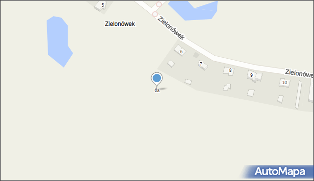 Zielonówek, Zielonówek, 6a, mapa Zielonówek