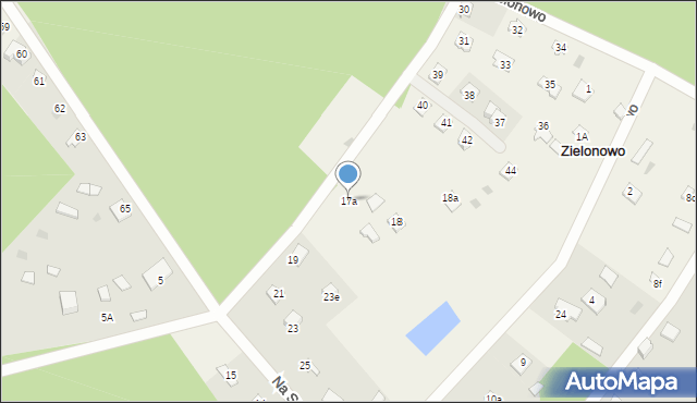 Zielonowo, Zielonowo, 17a, mapa Zielonowo