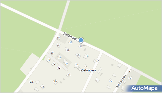 Zielonowo, Zielonowo, 34, mapa Zielonowo