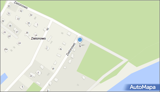 Zielonowo, Zielonowo, 3a, mapa Zielonowo