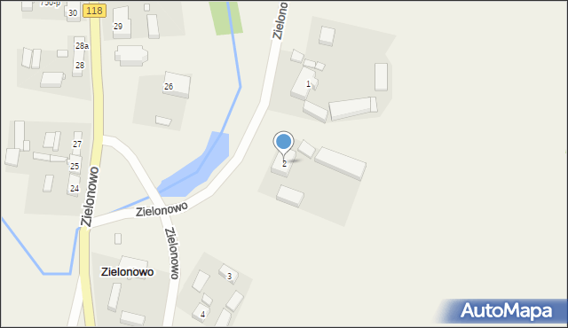 Zielonowo, Zielonowo, 2, mapa Zielonowo
