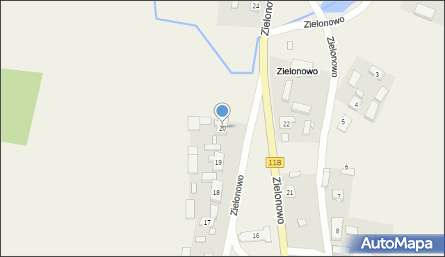 Zielonowo, Zielonowo, 20, mapa Zielonowo