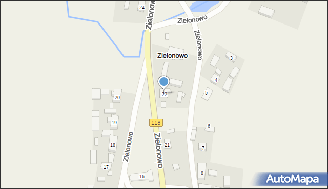 Zielonowo, Zielonowo, 22, mapa Zielonowo