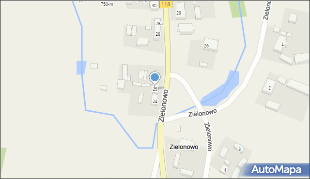 Zielonowo, Zielonowo, 25, mapa Zielonowo