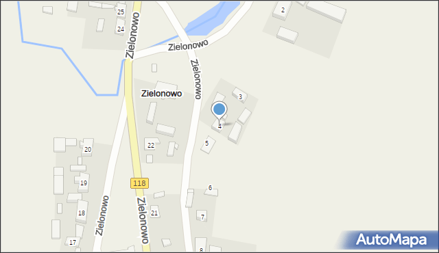 Zielonowo, Zielonowo, 4, mapa Zielonowo