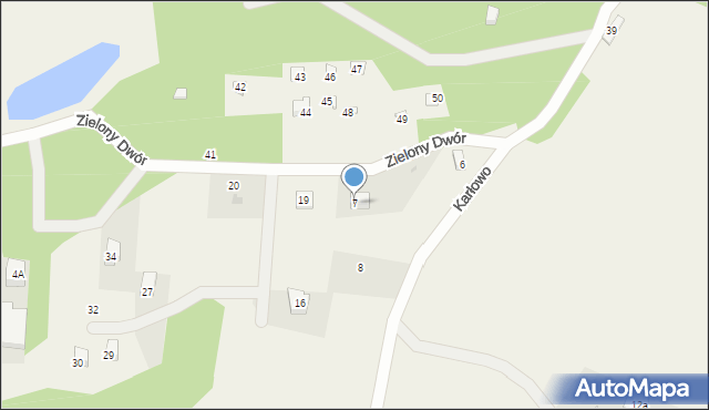 Zielony Dwór, Zielony Dwór, 7, mapa Zielony Dwór