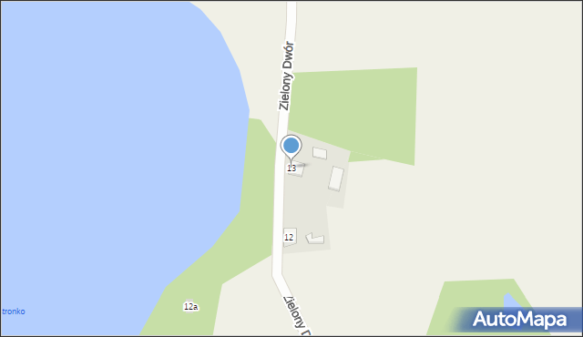 Zielony Dwór, Zielony Dwór, 13, mapa Zielony Dwór