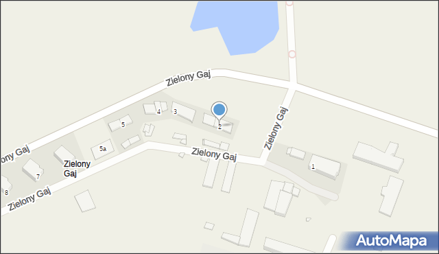 Zielony Gaj, Zielony Gaj, 2, mapa Zielony Gaj