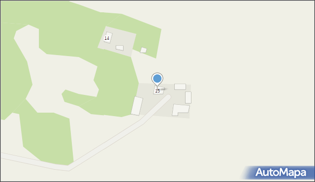 Zielony Gaj, Zielony Gaj, 15, mapa Zielony Gaj