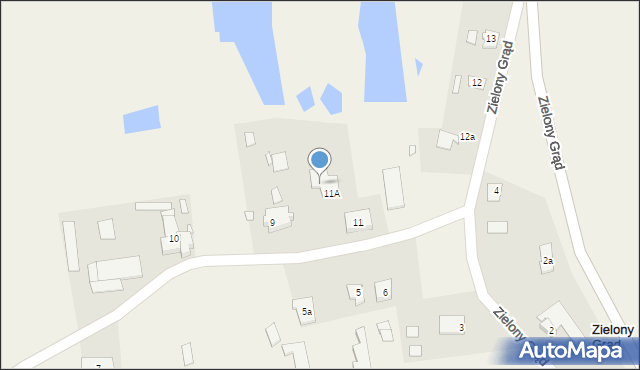 Zielony Grąd, Zielony Grąd, 11B, mapa Zielony Grąd