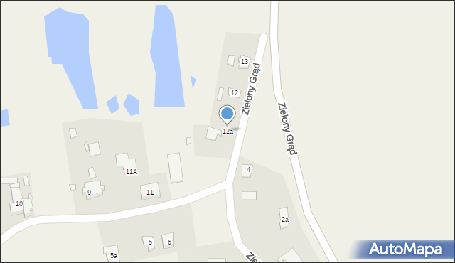 Zielony Grąd, Zielony Grąd, 12a, mapa Zielony Grąd