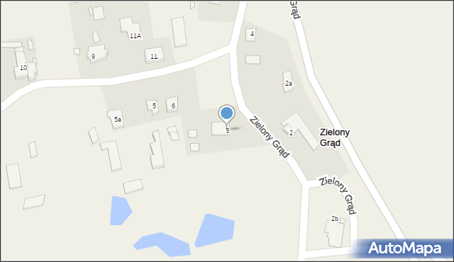 Zielony Grąd, Zielony Grąd, 3, mapa Zielony Grąd