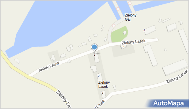 Zielony Lasek, Zielony Lasek, 1, mapa Zielony Lasek