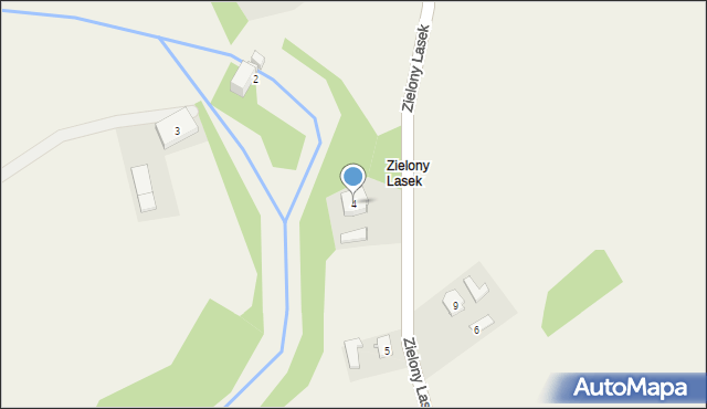 Zielony Lasek, Zielony Lasek, 4, mapa Zielony Lasek