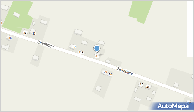 Ziemblice, Ziemblice, 31, mapa Ziemblice