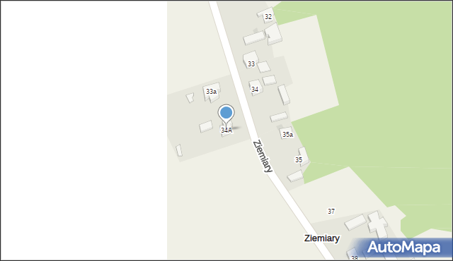 Ziemiary, Ziemiary, 34A, mapa Ziemiary