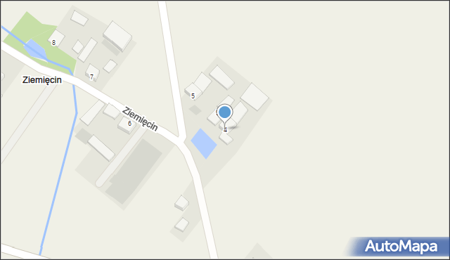 Ziemięcin, Ziemięcin, 4, mapa Ziemięcin