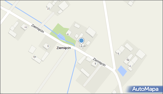 Ziemięcin, Ziemięcin, 7, mapa Ziemięcin