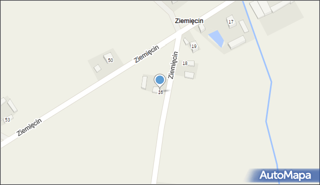 Ziemięcin, Ziemięcin, 16, mapa Ziemięcin