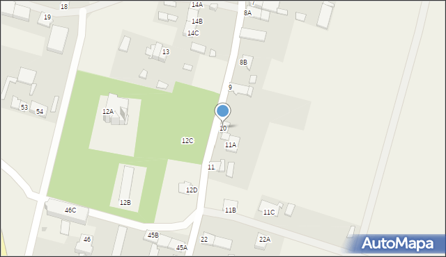 Ziemiełowice, Ziemiełowice, 10, mapa Ziemiełowice