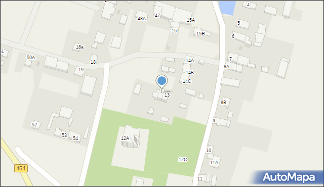 Ziemiełowice, Ziemiełowice, 13A, mapa Ziemiełowice