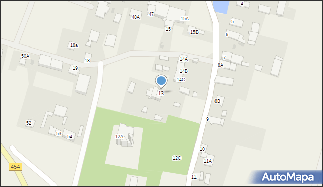 Ziemiełowice, Ziemiełowice, 13B, mapa Ziemiełowice