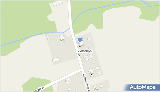 Ziemomyśl A, Ziemomyśl A, 12, mapa Ziemomyśl A