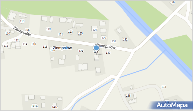 Ziempniów, Ziempniów, 128, mapa Ziempniów