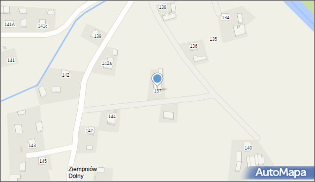 Ziempniów, Ziempniów, 137, mapa Ziempniów