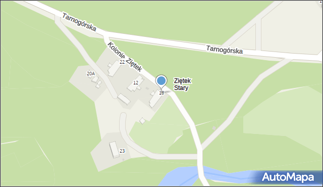 Ziętek, Ziętek, 18, mapa Ziętek