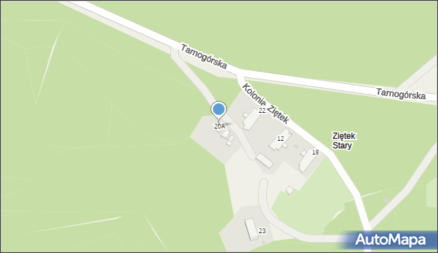 Ziętek, Ziętek, 20A, mapa Ziętek