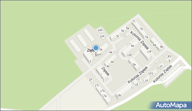 Ziętek, Ziętek, 3b, mapa Ziętek