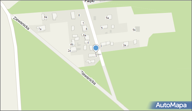Ziewanice, Ziewanice, 1, mapa Ziewanice