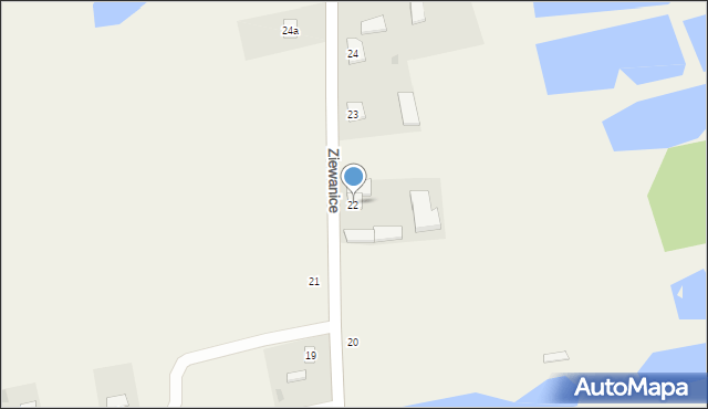 Ziewanice, Ziewanice, 22, mapa Ziewanice
