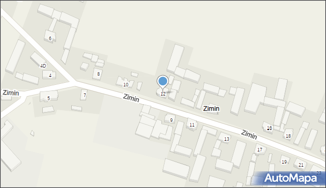 Zimin, Zimin, 12, mapa Zimin