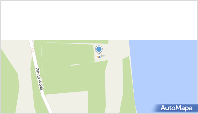 Zimna Woda, Zimna Woda, 9b, mapa Zimna Woda