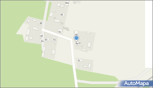 Zimna Woda, Zimna Woda, 78, mapa Zimna Woda