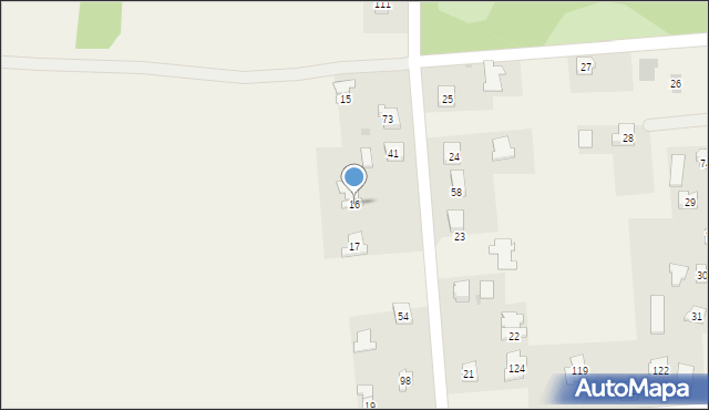 Zimna Woda, Zimna Woda, 16, mapa Zimna Woda