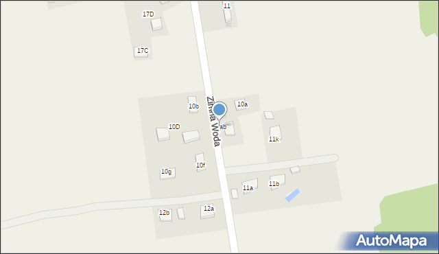 Zimna Woda, Zimna Woda, 10ab, mapa Zimna Woda