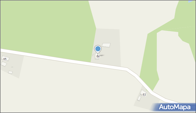 Zimna Woda, Zimna Woda, 64, mapa Zimna Woda