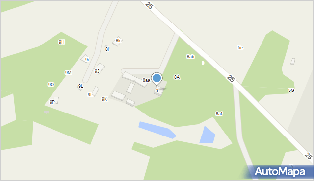 Zimne Wody, Zimne Wody, 8, mapa Zimne Wody