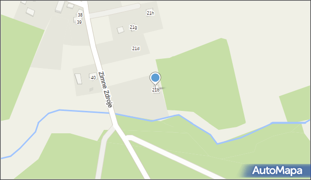 Zimne Zdroje, Zimne Zdroje, 21b, mapa Zimne Zdroje