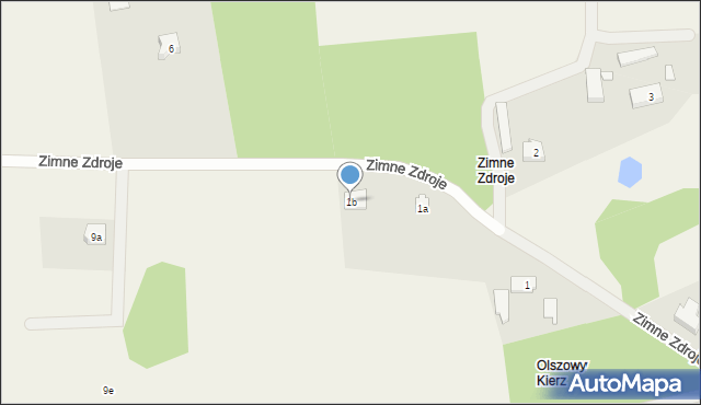 Zimne Zdroje, Zimne Zdroje, 1b, mapa Zimne Zdroje