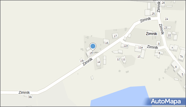 Zimnik, Zimnik, 15A, mapa Zimnik